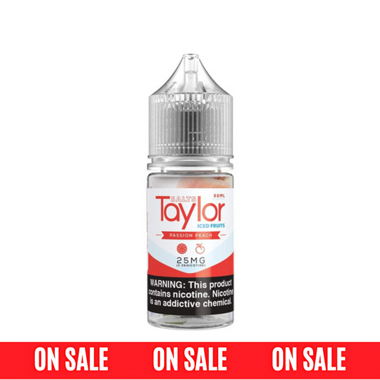 Taylor SALTS E-Liquid - Passion Peach Iced, 30mL