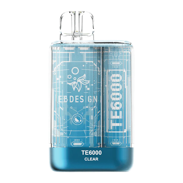 TE6000 (Non Branded EBDESIGN) 6000 Puffs 10.3mL 4% Disposable Clear