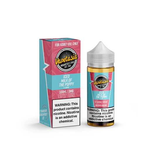 Iced Milk of the Poppy by Vapetasia Series 100mL with Packaging