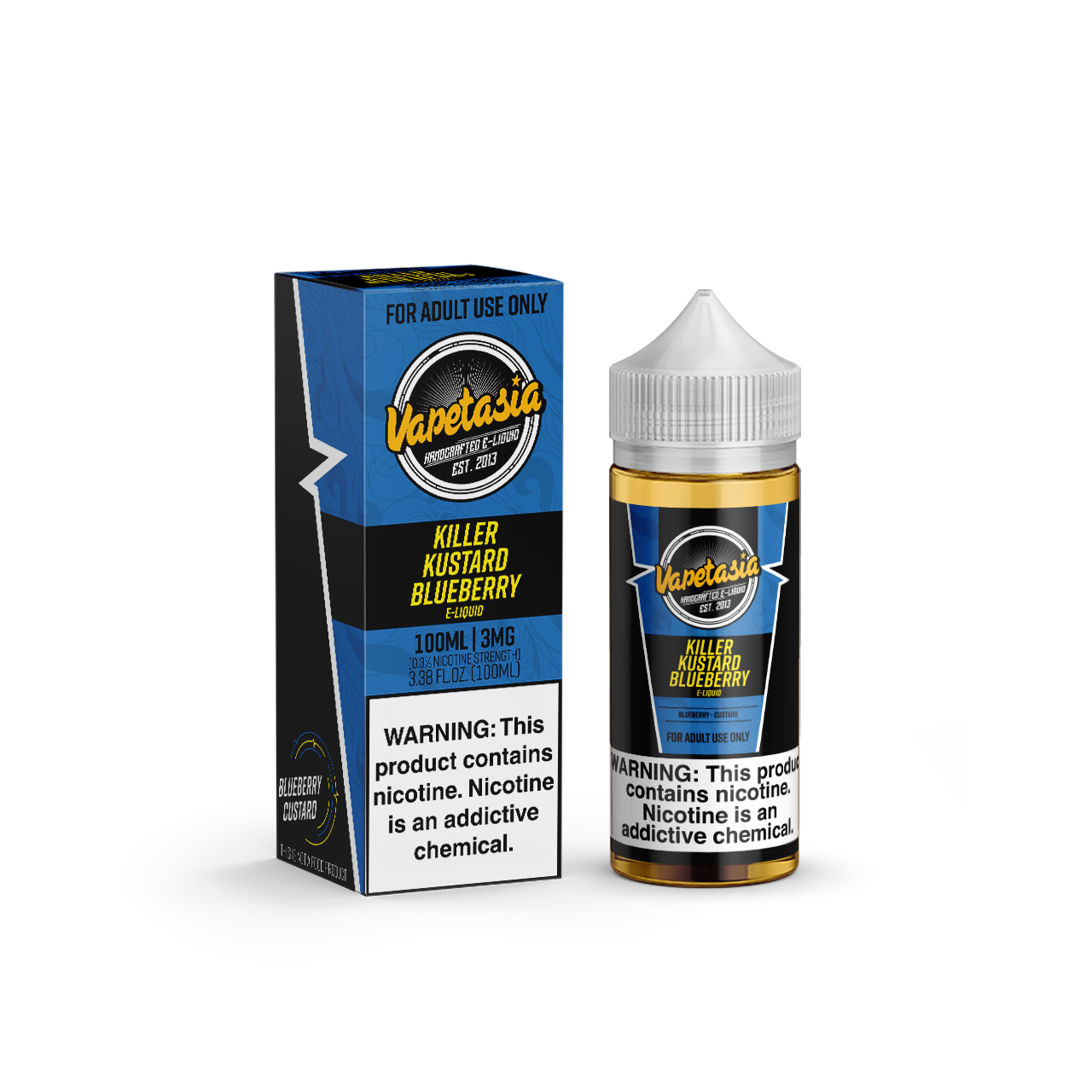 Killer Kustard Blueberry by Vapetasia Series 100mL with Packaging