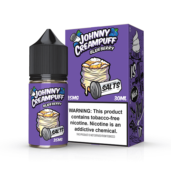 Blueberry by Tinted Brew – Johnny Creampuff TFN Salts Series 30mL with Packaging