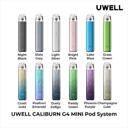 Uwell - Caliburn G4 Mini Pod System Group Photo
