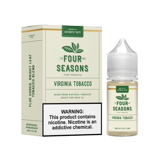 Virginia Tobacco | Four Seasons Salts | 30mL with packaging