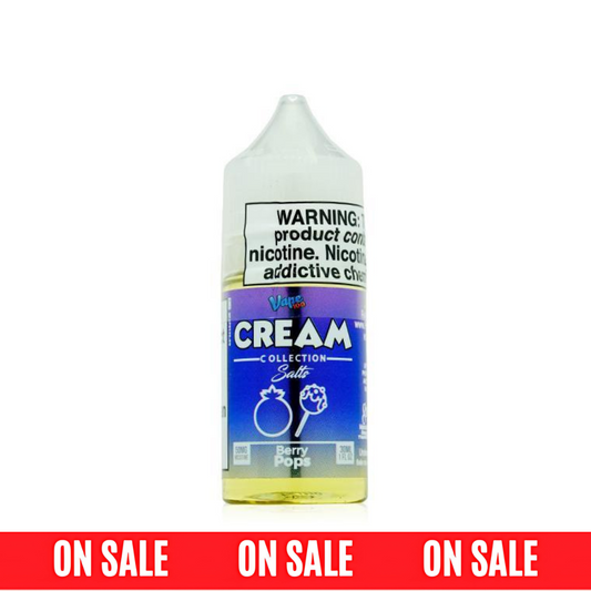 Vape 100 SALTS- E-Liquid - Berry Pops,  30mL
