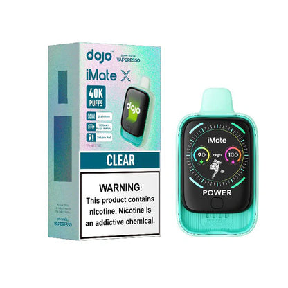 Vaporesso iMate X - 40000 Puffs Disposable - 20mL 50mg Clear with Packaging