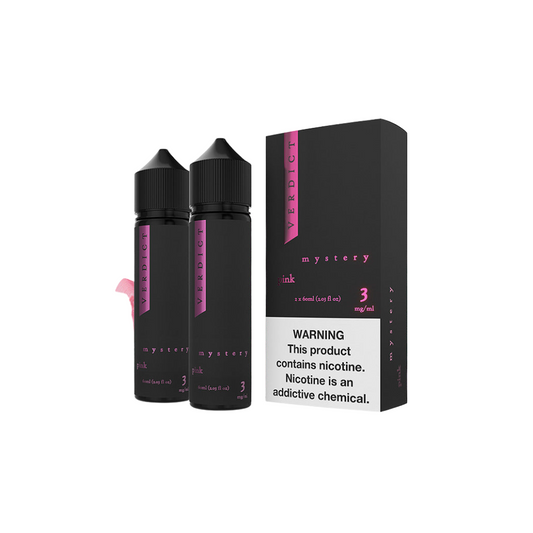 Verdict Series E-Liquid | x2-60mL | (Freebase) | Mystery - Pink with packaging