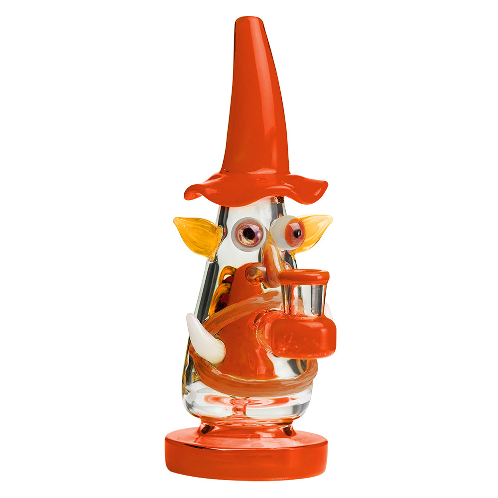 Lookah - 9″ Mini Wizard Glass Dab Rig (WPC1204) | Orange