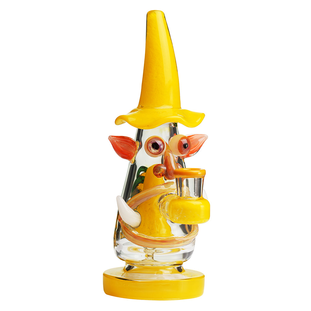 Lookah - 9″ Mini Wizard Glass Dab Rig (WPC1204) | Yellow