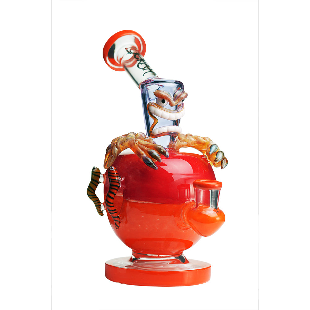 Lookah - 9″ Mini Poison Apple Water Pipe (WPC1210) | Orange