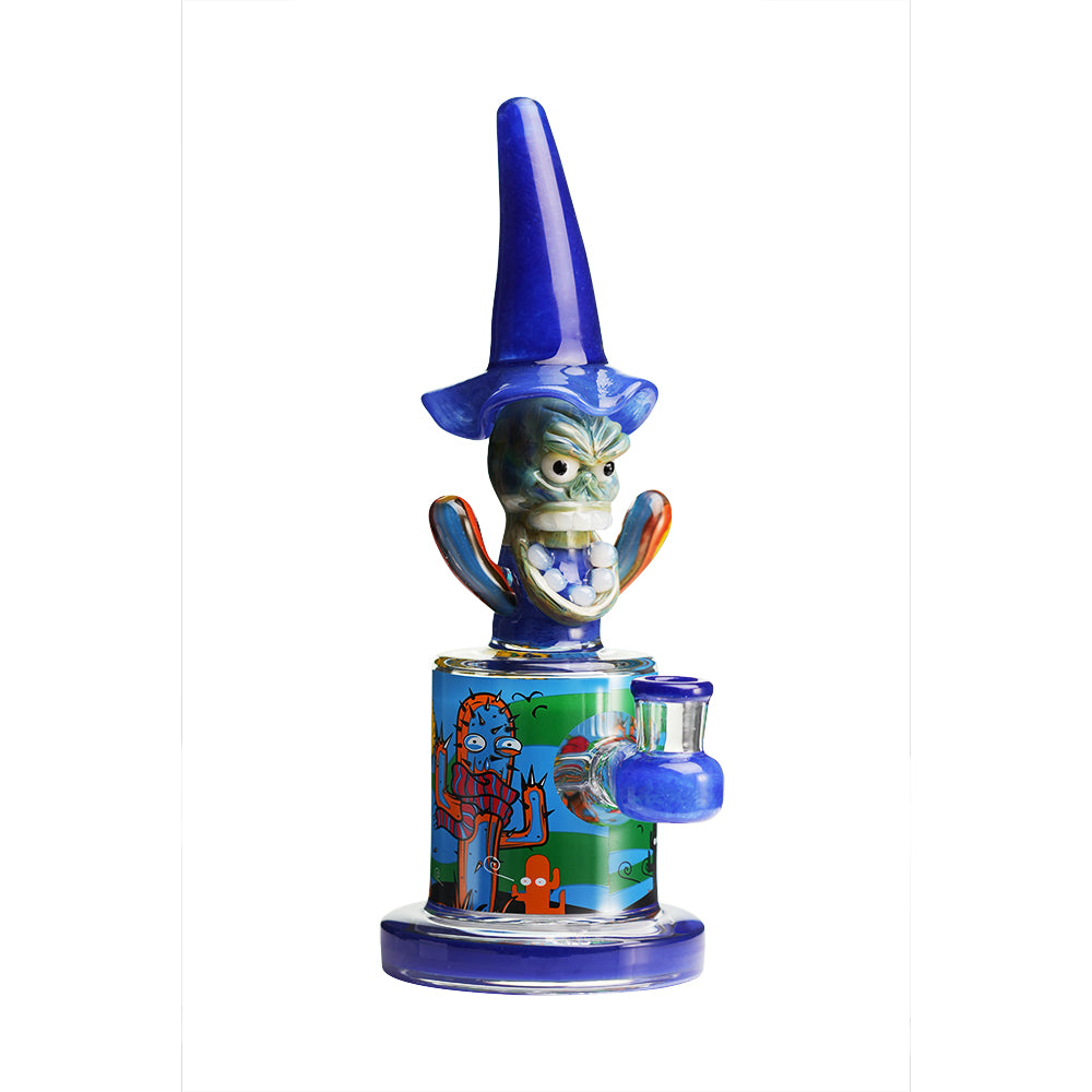 Lookah - 10″ Cool Hooded Cactus Water Pipe (WPC1211) | Dark Blue