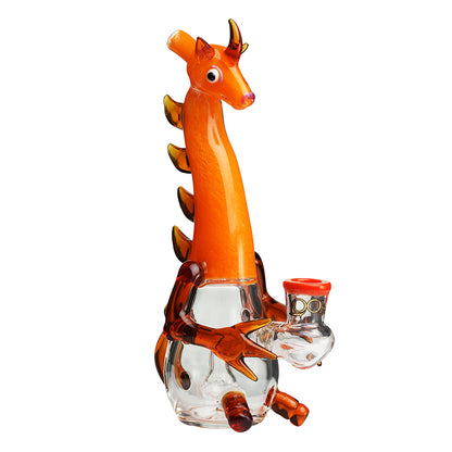 Lookah - 10″ Mini Cute Dragon Water Pipe (WPC1215) | Orange