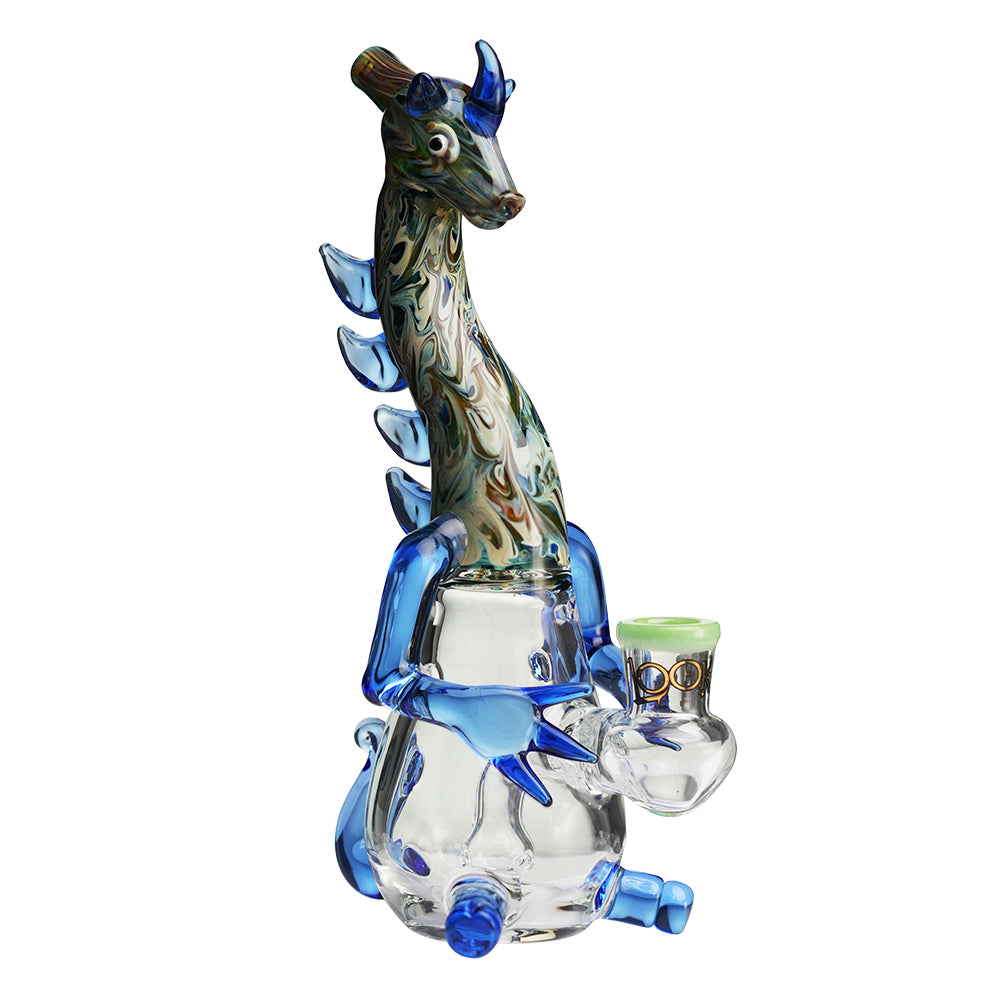 Lookah - 10″ Mini Cute Dragon Water Pipe (WPC1215) | Wathet Blue