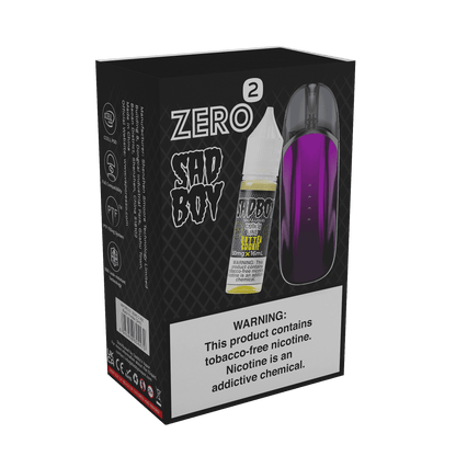 Peach Blue Razz by Twist Zero2 Collab Bundle Sadboy Salt Purple Butter Cookie with Packaging