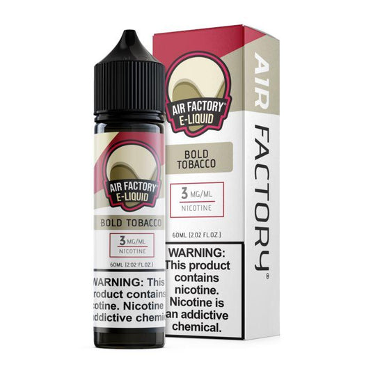 Bold Tobacco by Air Factory Series E-Liquid 60mL With Packaging