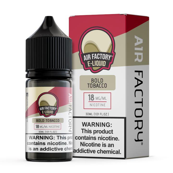 Bold Tobacco by Air Factory Salt Series E-Liquid 30mL With Packaging