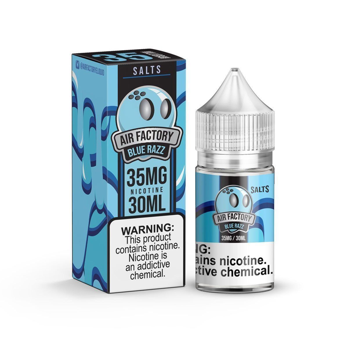 Blue Razz by Air Factory Salt eLiquid 30mL with Packaging