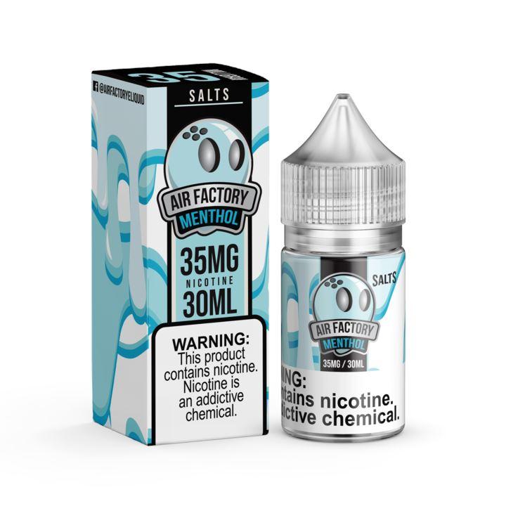 AIR FACTORY SALTS Menthol 30ML eLiquid with Packaging