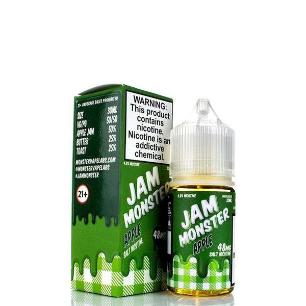 Apple By Jam Monster Salts Series 30mL with Packaging