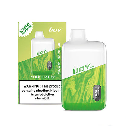 IJoy Bar IC8000 Disposable apple juice with packaging