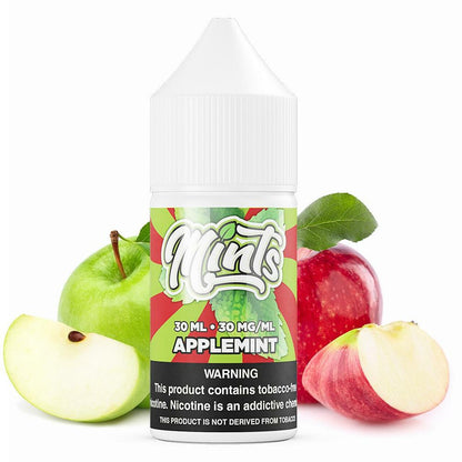 Applemint by Mints Salts Series 30mL Bottle with background