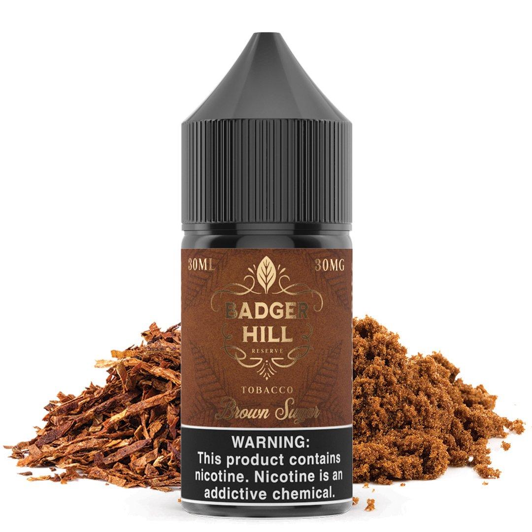 Brown Sugar by BADGER HILL RESERVE SALTS 30mL (Salt Nic) Bottle