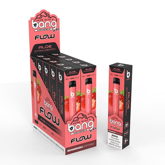 Bang XXL Flow Disposable | 3500-Puffs | 9mL Aloe Strawberry with Packaging