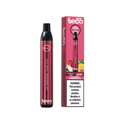 Beco Mesh Disposable | 2200 Puffs | 5.5mL Fuji Apple Tangerine Ice with Packaging