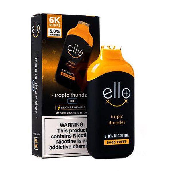 BLVK (Dispo) Ello Plus 6000 Puffs (12mL) 50mg - Tropical Thunder