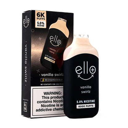 BLVK (Dispo) Ello Plus 6000 Puffs (12mL) 50mg - Vanilla Swirlz