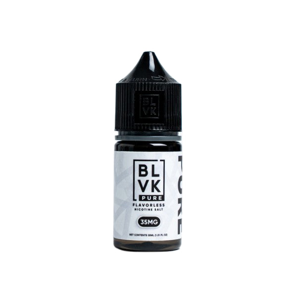 Flavorless PURE BLVK Salts 30mL bottle