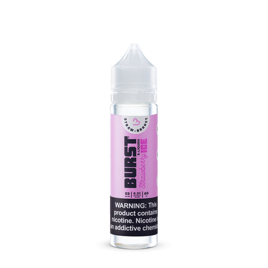 Strawberry Ice by Burst 60mL (Freebase) Bottle