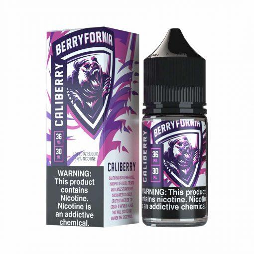 Mighty Vapors SALTS E-Liquid - Cali Berry, 30mL with Packaging