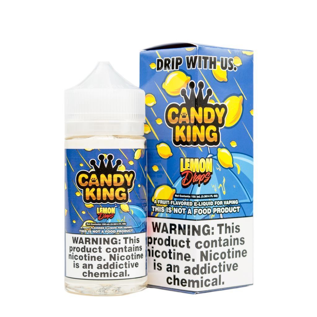 Lemon Drops by Candy King 100ml with Packaging