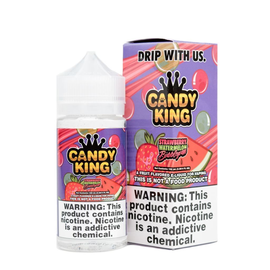 Strawberry Watermelon Bubblegum by Candy King 100ml with Packaging