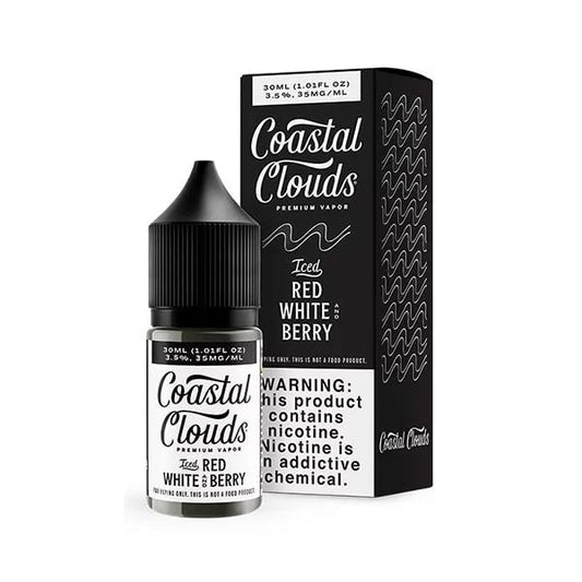 Red White and Berry Iced | Coastal Clouds Salts | 30mL with packaging