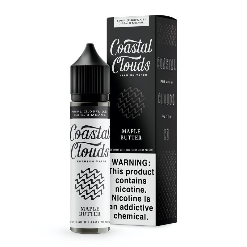 Maple Butter by Coastal Clouds Series 60mL Black (Freebase) with Packaging