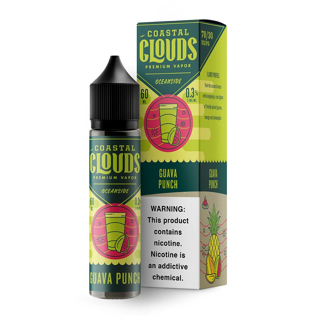 Pineapple Guava by Coastal Clouds Series 60mL (Freebase) Colored with Packaging