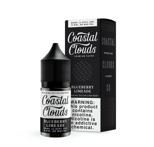 Blueberry Limeade by Coastal Clouds Salt Series 30mL black with Packaging