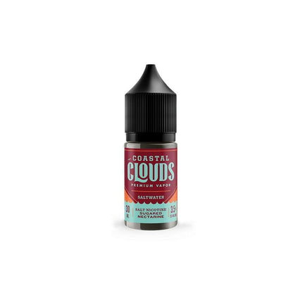 Sugared Nectarine by Coastal Clouds Salt Series E-Liquid 30mL (Salt Nic) bottle