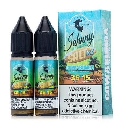 Cowabunga Ice By Johnny Be Fresh Salt E-Liquid 30mL With Packaging