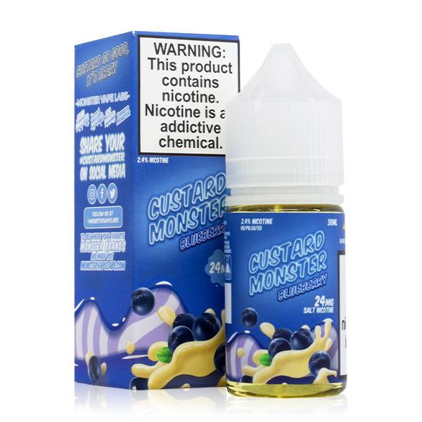 Blueberry Custard by Custard Monster Salts Series 30mL With Packaging