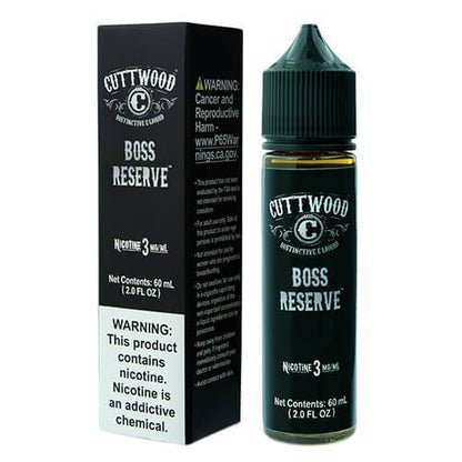 Boss Reserve by Cuttwood eJuice 60mL (Freebase) with Packaging