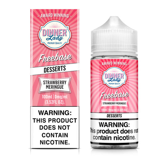 Dinner Lady | Strawberry Meringue E-Juice 100mL | 0Mg with packaging