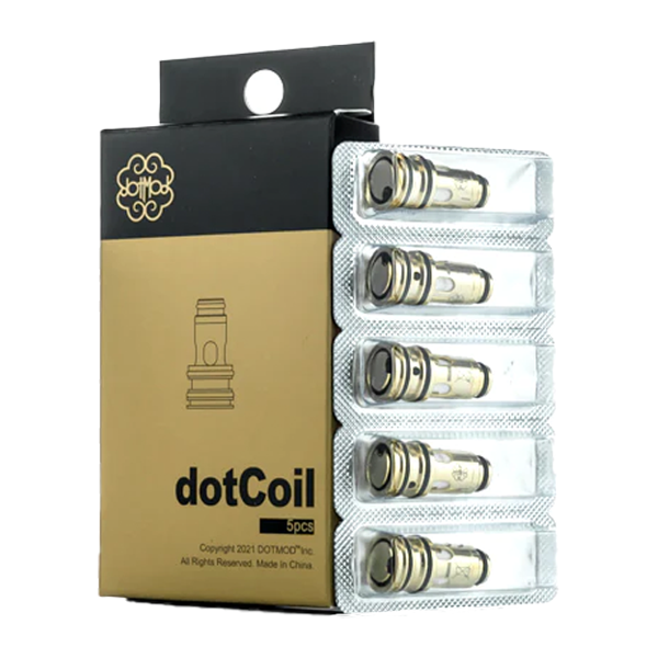 Dotmod – dotCoil Replacement Coils | 5-Pack With Packaging