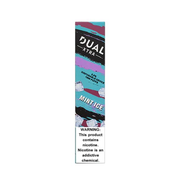 Dual Xtra Disposable | 1600 Puff Mint Ice Packaging