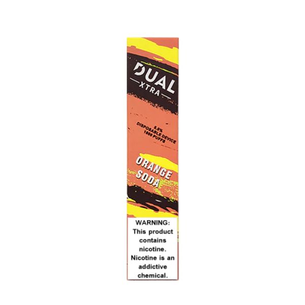 Dual Xtra Disposable | 1600 Puff Orange Soda Packaging