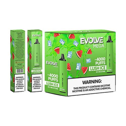 Evolve Mega Disposable | 4000 Puffs | 11mL Lush Ice  with Packaging