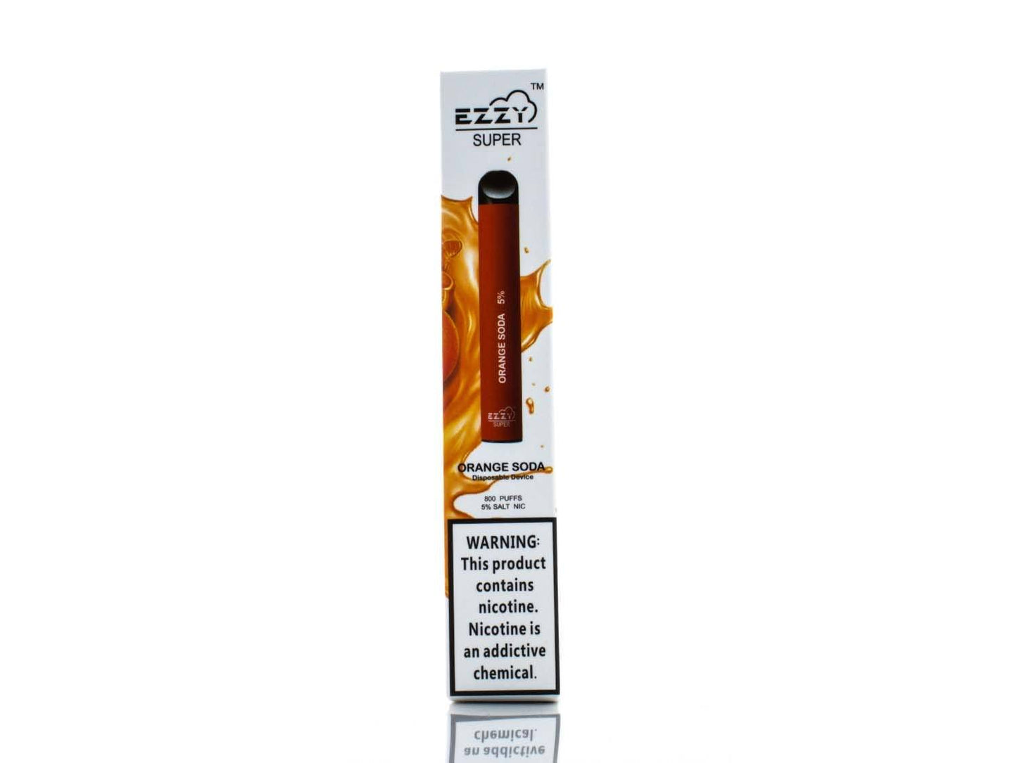 EZZY Super Disposable Device | 800 Puffs | 3.2mL Orange Soda Packaging