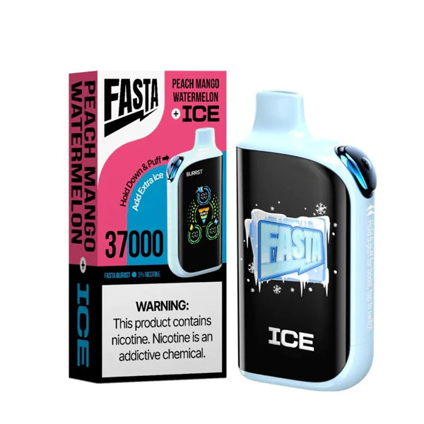 Fasta Burrst 37K Disposable, 25mL Peach Mango Watermelon (Ice) with Packaging