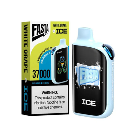 Fasta Burrst 37K Disposable, 25mL White Grape (Ice) with Packaging